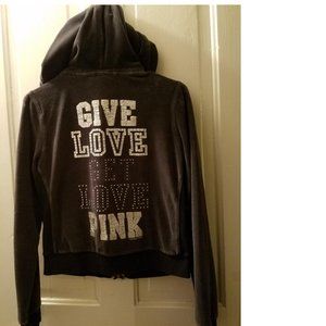 💖✨ VINTAGE 1986 Victoria's Secret "PINK" (GIVE LOVE GET LOVE PINK) BLING